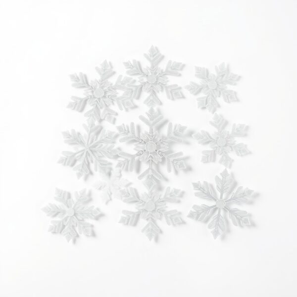 Frosted Snowflake Window Clings